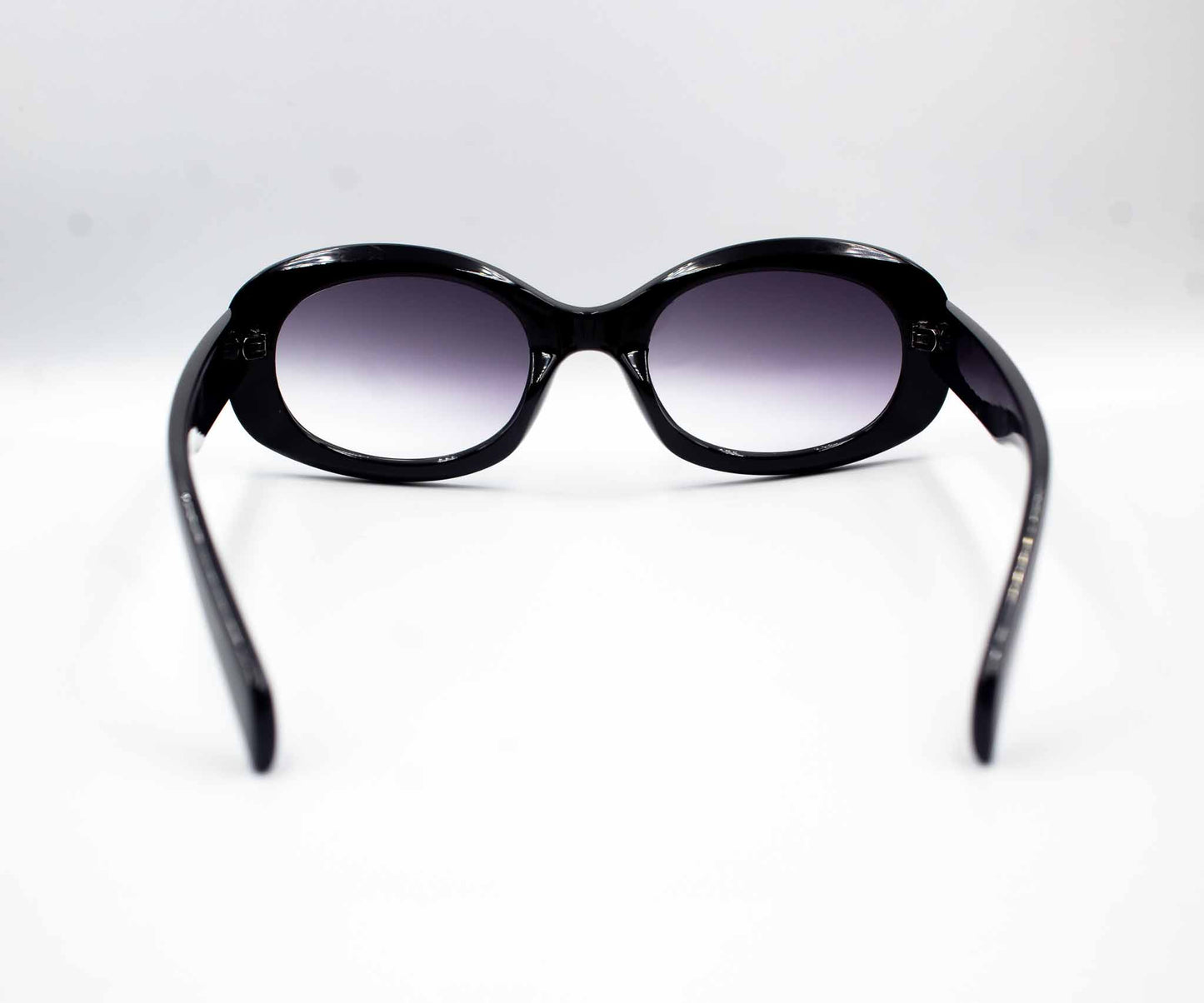 All Black Oval Shaped