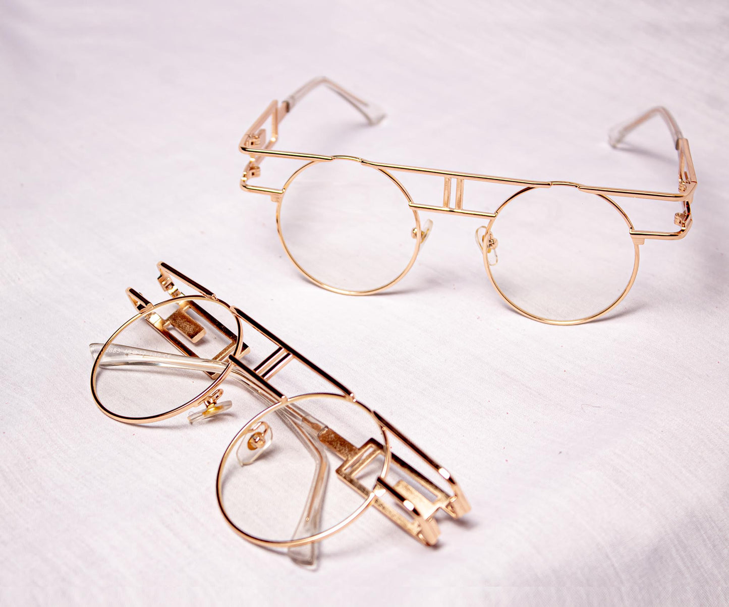 Designer Clear Gold Frames