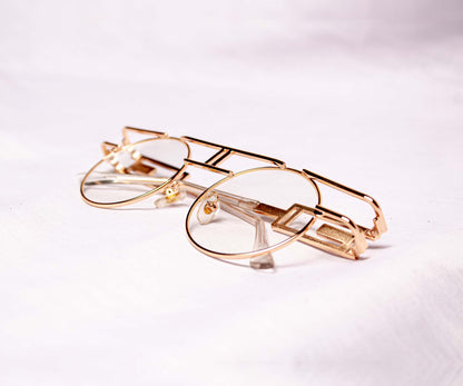Designer Clear Gold Frames