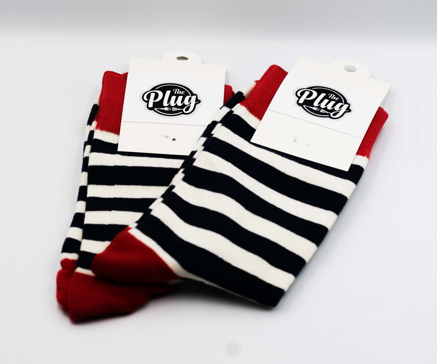 Unisex Happy Socks (Stripped Red & Navy)