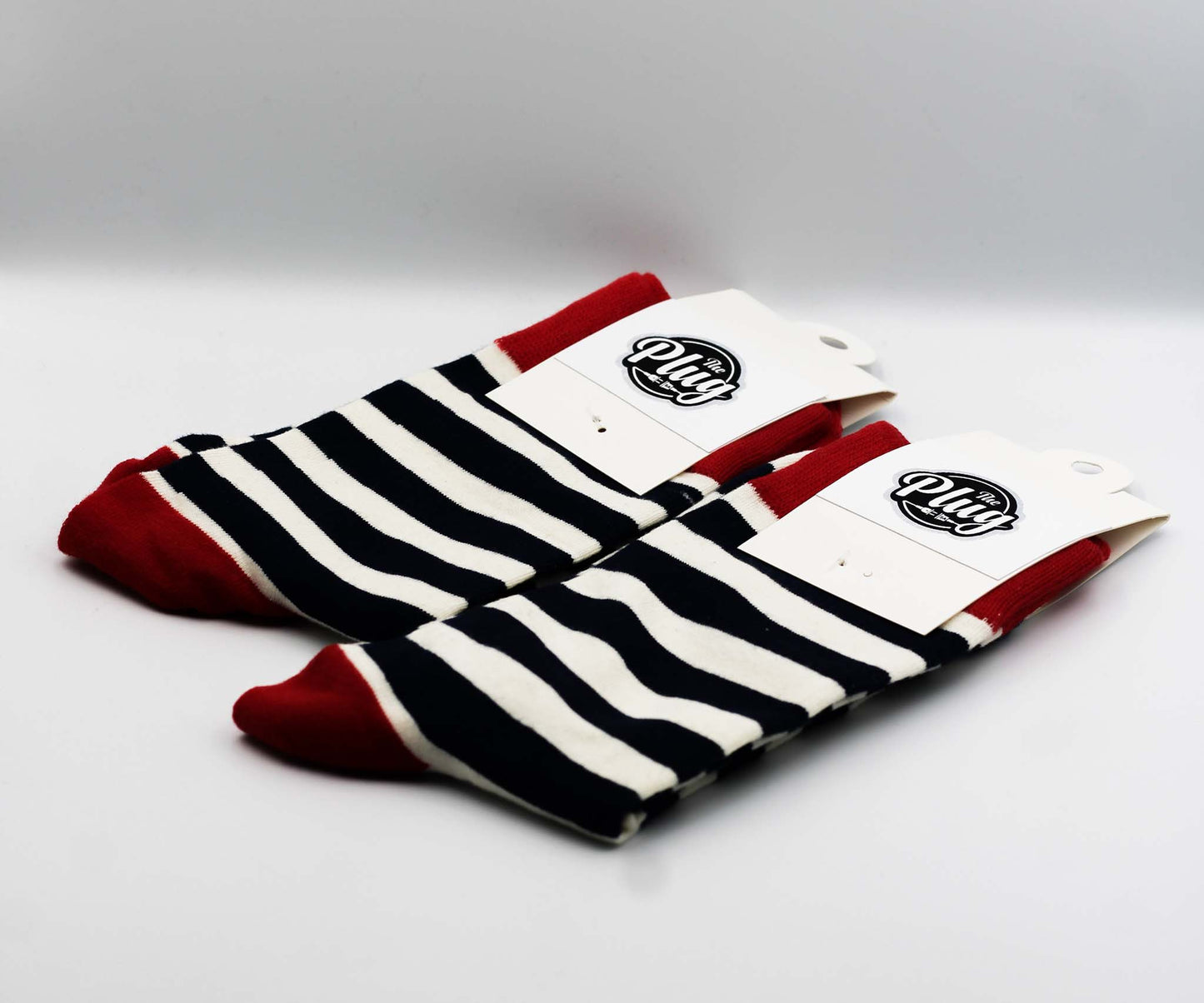 Unisex Happy Socks (Stripped Red & Navy)