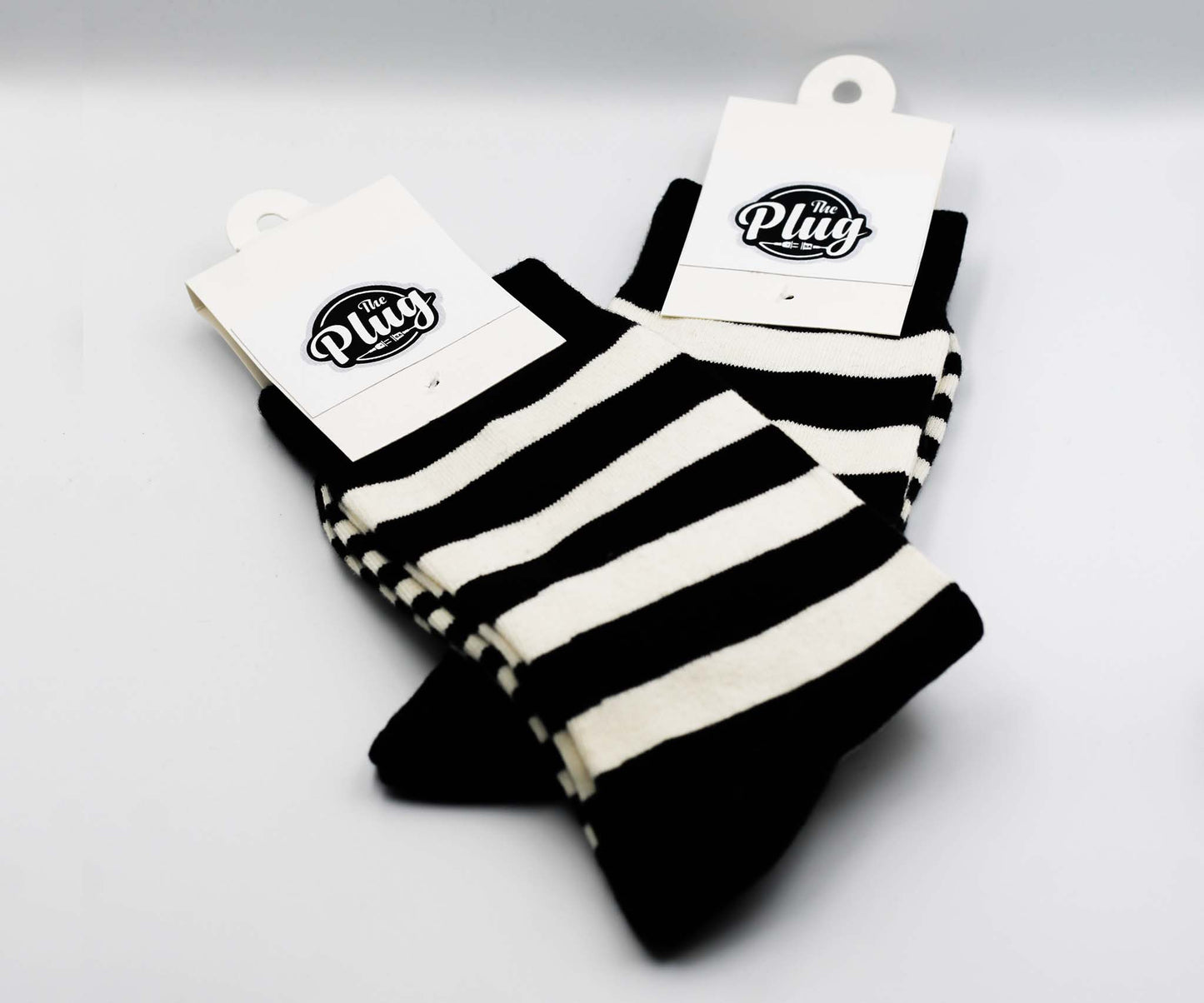 Unisex Happy Socks (Stripped Black & White)