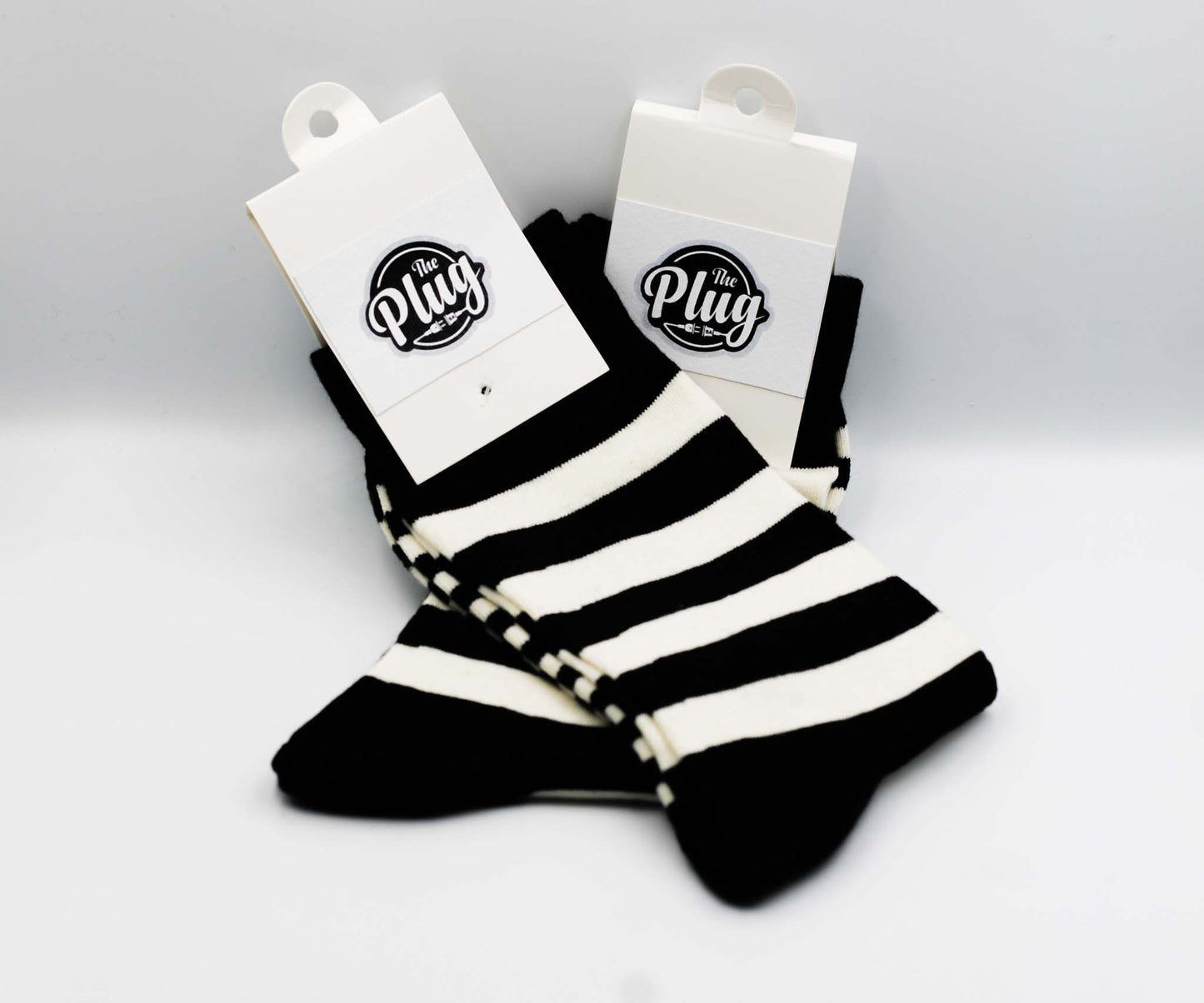 Unisex Happy Socks (Stripped Black & White)