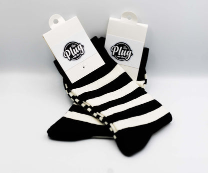 Unisex Happy Socks (Stripped Black & White)