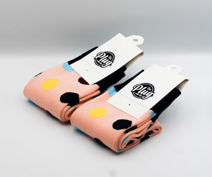 Unisex Happy Socks (Dotted Pink)