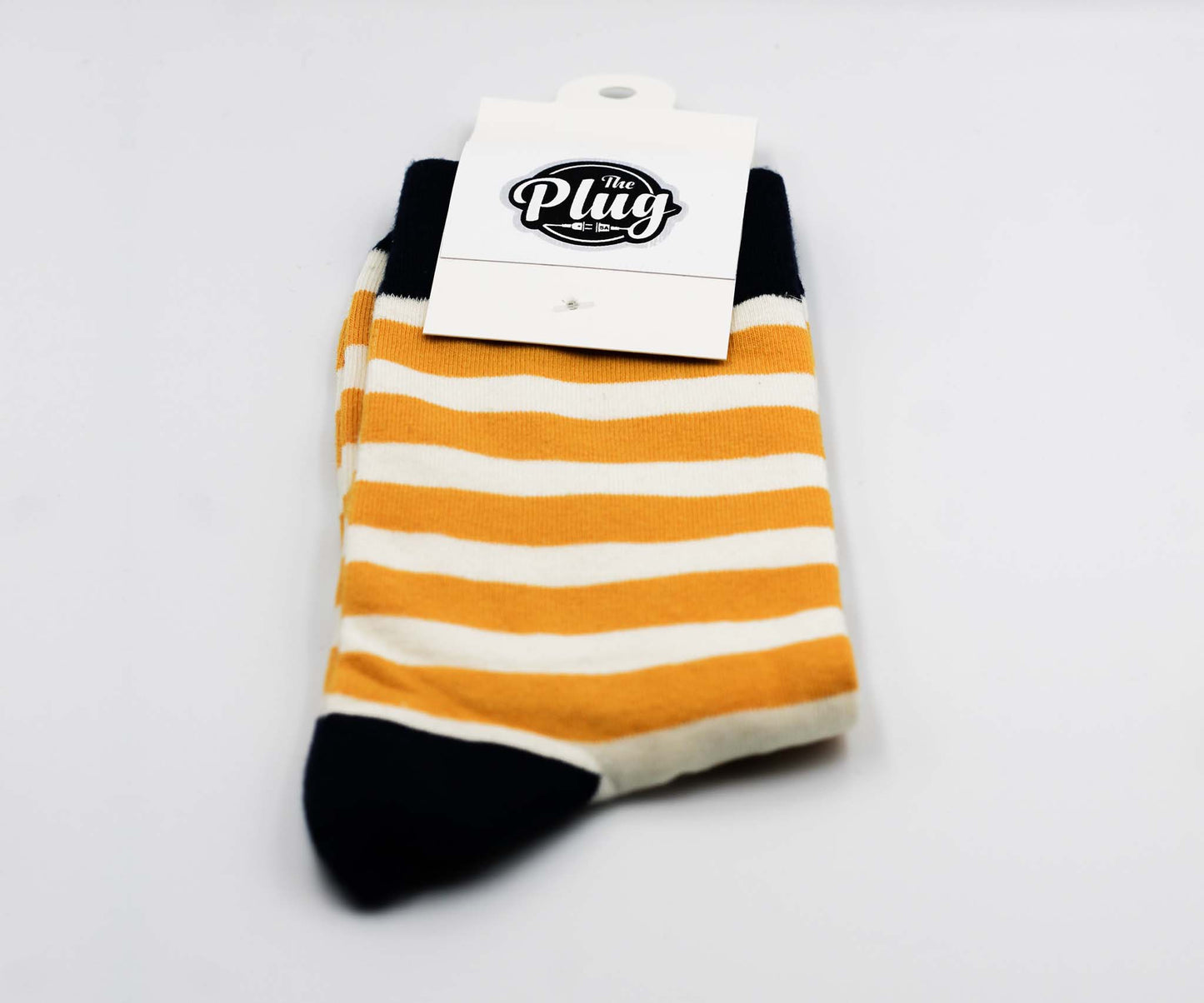 Unisex Happy Socks (Stripped Navy & Gold)