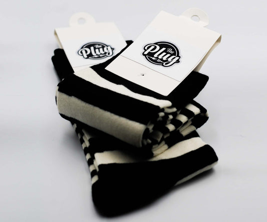 Unisex Happy Socks (Stripped Black & White)