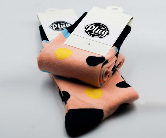 Unisex Happy Socks (Dotted Pink)